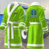 New Holland Motocycles Personalized Fleece Bathrobe