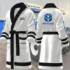 New Holland Motocycles Personalized Fleece Bathrobe