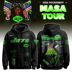 New York Jets x NBA YoungBoy Never Broke Again "Masa Tour" Baseball Jersey