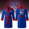 New York Rangers Fleece Bathrobe Luxurious Comfort Beachrobe BRP1165