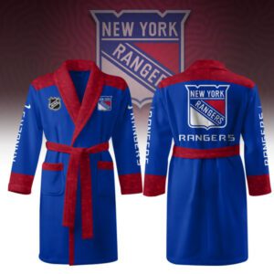 New York Rangers Fleece Bathrobe Luxurious Comfort Beachrobe BRP1165