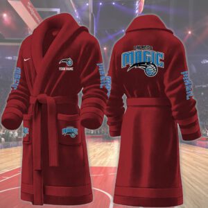 Orlando Magic NBA Personalized Fleece Bathrobe