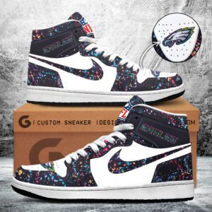 Philadelphia Eagles Crucial Catch 2025 AJ1 High Top Sneaker