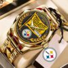 Pittsburgh Steelers Alloy Luxury Quartz Watch LWW1040