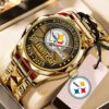 Pittsburgh Steelers Alloy Luxury Quartz Watch LWW1041