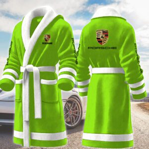 Porsche Motocycles Personalized Fleece Bathrobe