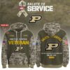 Purdue Boilermakers 2025 Salute To Service Unisex Performance Hoodie