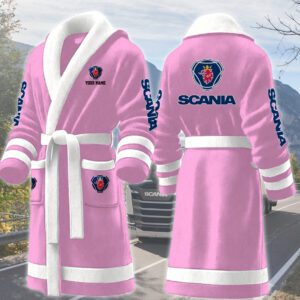 Scania AB Personalized Fleece Bathrobe