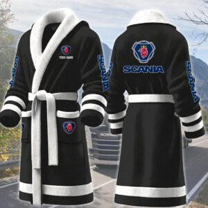 Scania AB Personalized Fleece Bathrobe