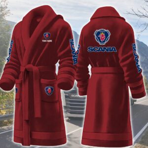 Scania AB Personalized Fleece Bathrobe