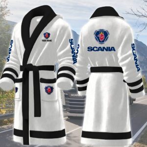 Scania AB Personalized Fleece Bathrobe