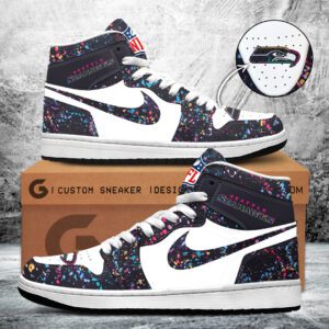 Seattle Seahawks Crucial Catch 2025 AJ1 High Top Sneaker