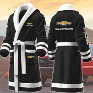 Silverado Motocycles Personalized Fleece Bathrobe