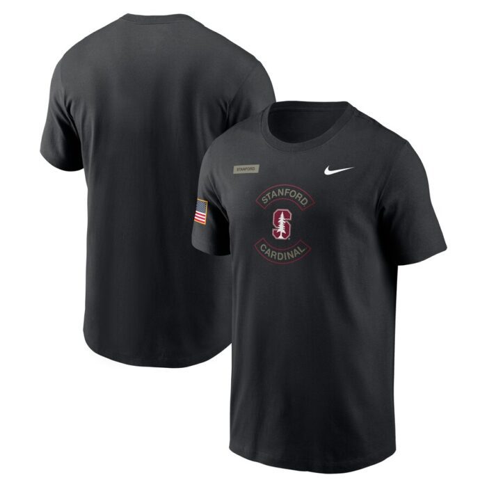 Stanford Cardinal Nike 2025 Military Appreciation Dri-FIT T-Shirt - Black