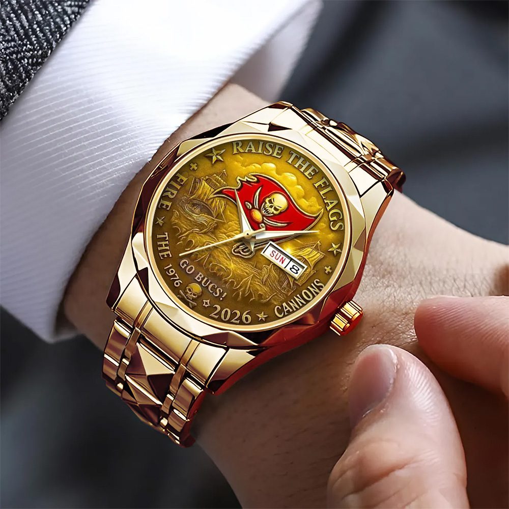Tampa-Bay-Buccaneers-50th-Anniversary-2025-Alloy-Luxury-Quartz-Watch-ALW1009-1