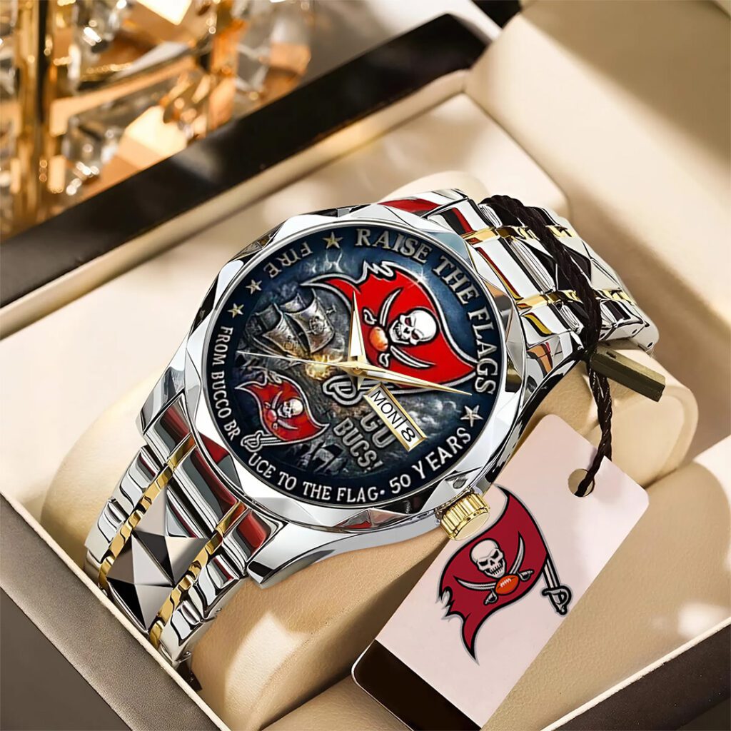Tampa-Bay-Buccaneers-50th-Anniversary-2025-Alloy-Luxury-Quartz-Watch-ALW1011-1