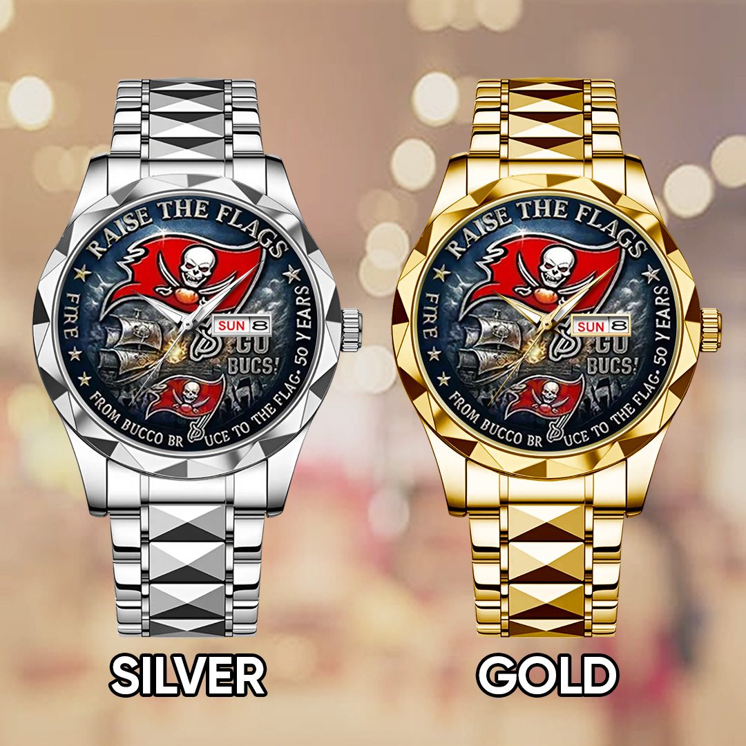 Tampa-Bay-Buccaneers-50th-Anniversary-2025-Alloy-Luxury-Quartz-Watch-ALW1011-2