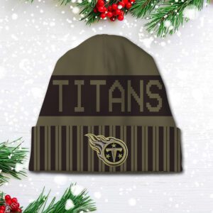 Tennessee Titans 2025 Salute to Service Beanie Hat