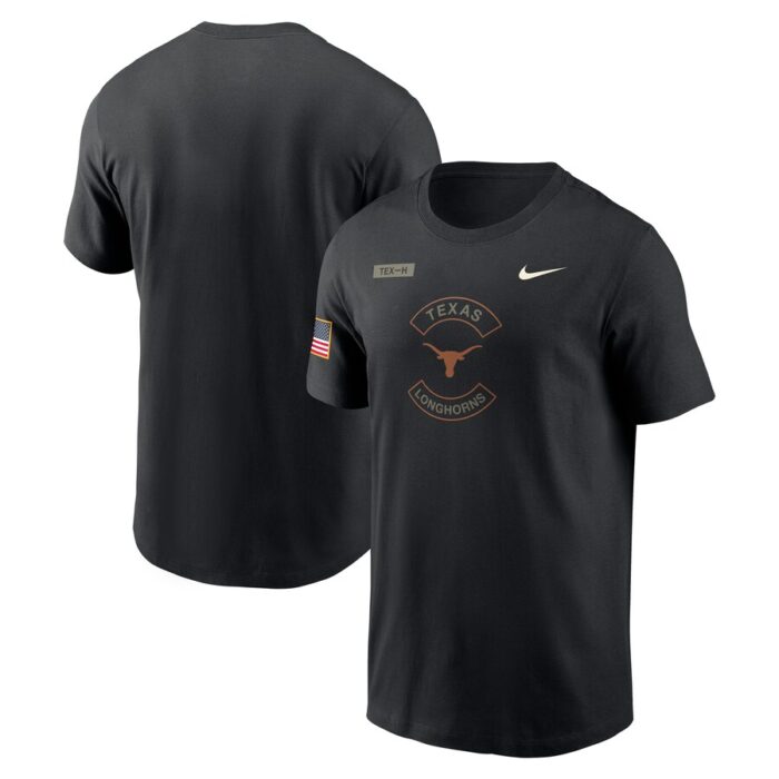 Texas Longhorns Nike 2025 Military Appreciation Dri-FIT T-Shirt - Black