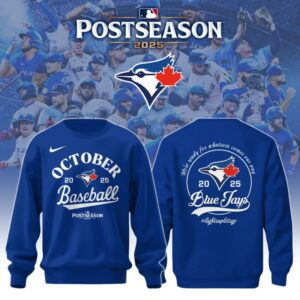 Toronto Blue Jays Fanatics Royal 2025 Postseason Locker Room Sweatshirt