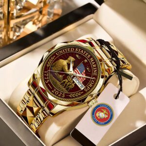 US Marine Corps 2025 Alloy Luxury Quartz Watch ALW1004