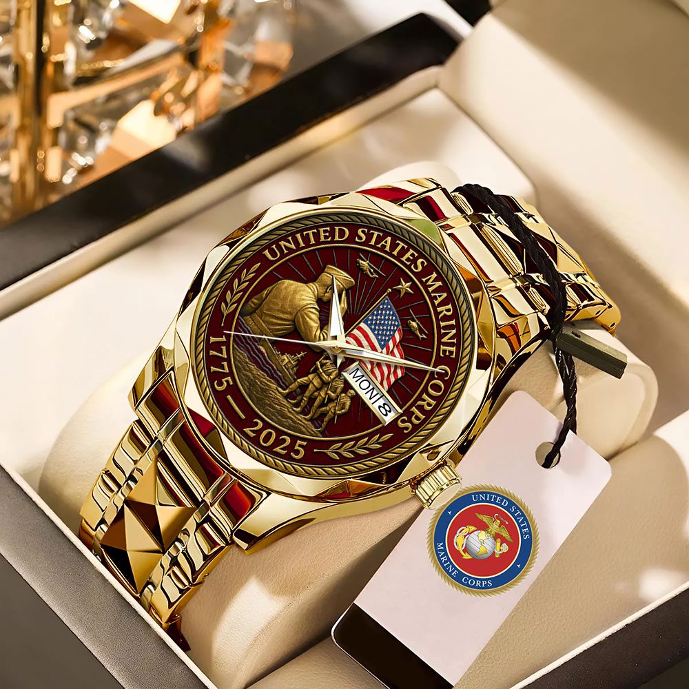US-Marine-Corps-2025-Alloy-Luxury-Quartz-Watch-ALW1004 US Marine Corps 2025 Alloy Luxury Quartz Watch ALW1004
