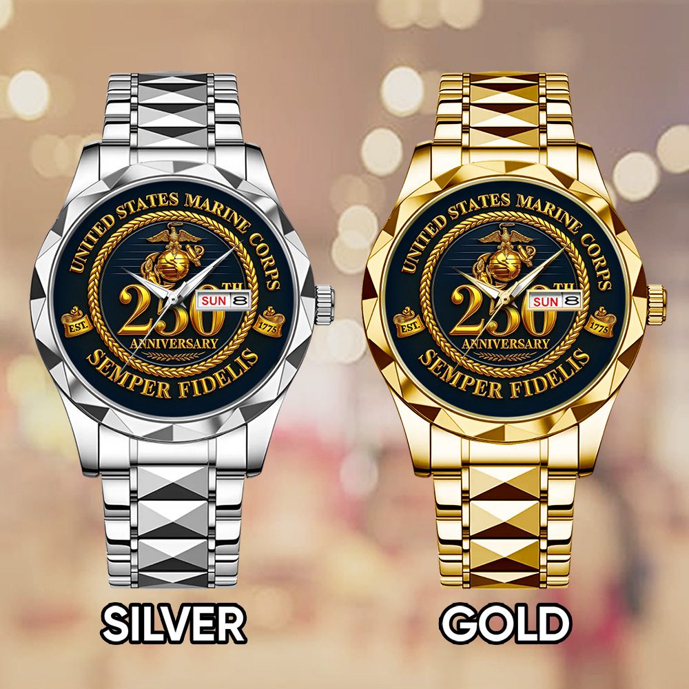US-Marine-Corps-250th-Anniversary-Alloy-Luxury-Quartz-Watch-ALW1007-1