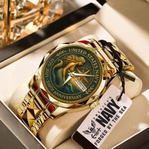 US Navy 250th Anniversary Alloy Luxury Quartz Watch ALW1002