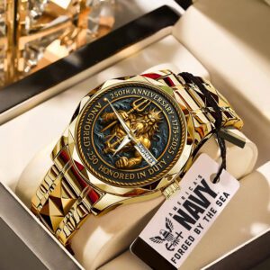 US Navy 250th Anniversary Alloy Luxury Quartz Watch ALW1015
