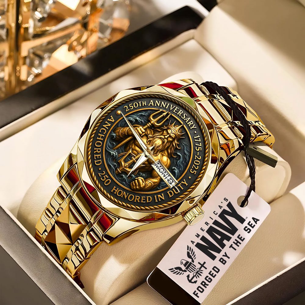 US-Navy-250th-Anniversary-Alloy-Luxury-Quartz-Watch-ALW1015 US Navy 250th Anniversary Alloy Luxury Quartz Watch ALW1015