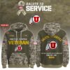 Utah Utes 2025 Salute To Service Unisex Performance Hoodie
