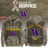 Washington Huskies 2025 Salute To Service Unisex Performance Hoodie