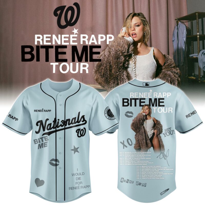 Washington-Nationals-x-Renee-Rap-BITE-ME-TOUR-2025-Baseball-Baseball-Jersey Washington Nationals x Renee Rap "BITE ME TOUR" 2025 Baseball Baseball Jersey