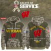 Wisconsin Badgers 2025 Salute To Service Unisex Performance Hoodie