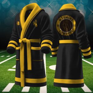 Wyoming Cowboys NCAA Personalized Fleece Bathrobe
