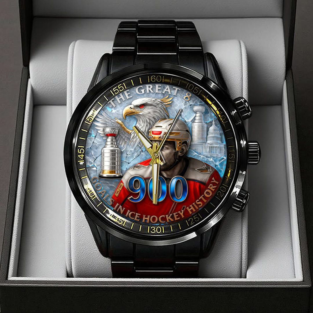 Alex-Ovechkin-x-Washington-Capitals-Black-Stainless-Steel-Watch-GIFT1014 Alex Ovechkin x Washington Capitals Black Stainless Steel Watch GIFT1014