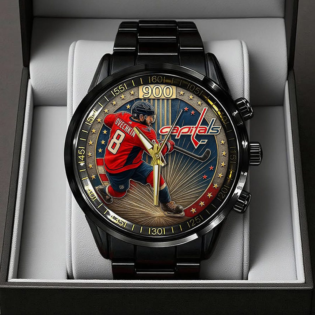 Alex-Ovechkin-x-Washington-Capitals-Black-Stainless-Steel-Watch-GIFT1015 Alex Ovechkin x Washington Capitals Black Stainless Steel Watch GIFT1015