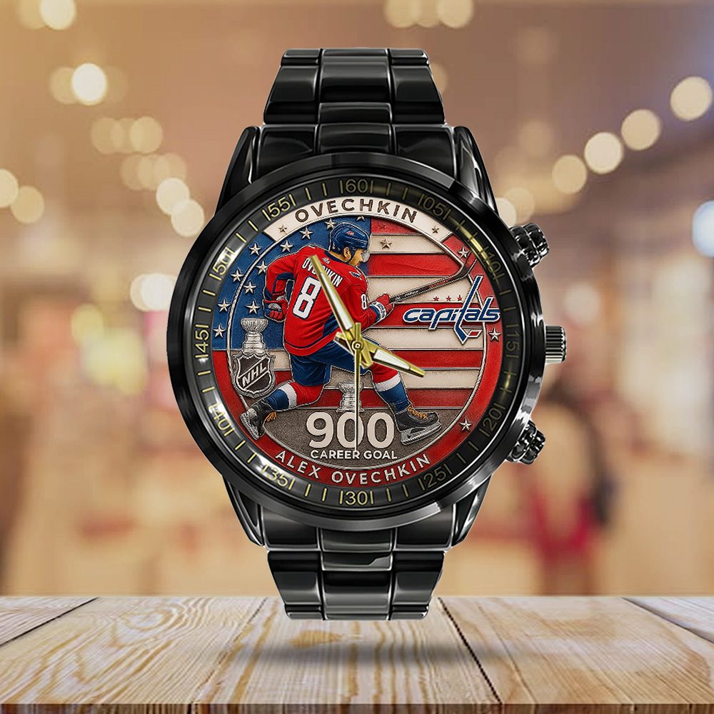 Alex-Ovechkin-x-Washington-Capitals-Black-Stainless-Steel-Watch-GIFT1017-2