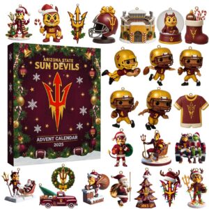 Arizona State Sun Devils Advent Calendar Acrylic Hanging Decor Box 2025
