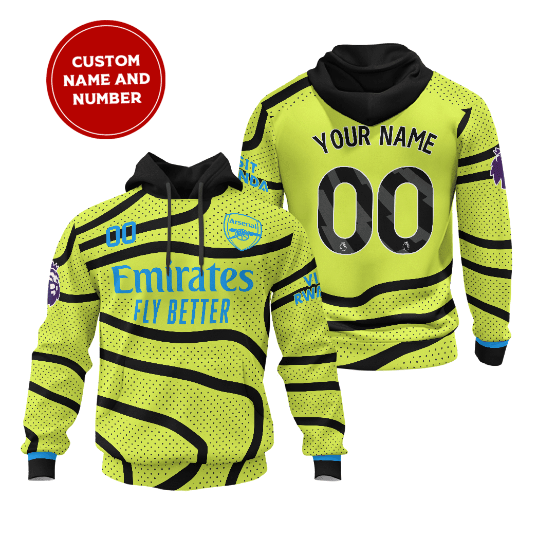 Arsenal-Away-Unisex-Performance-Hoodie-2324-Season-SCC1479 Arsenal Away Unisex Performance Hoodie 23/24 Season SCC1479