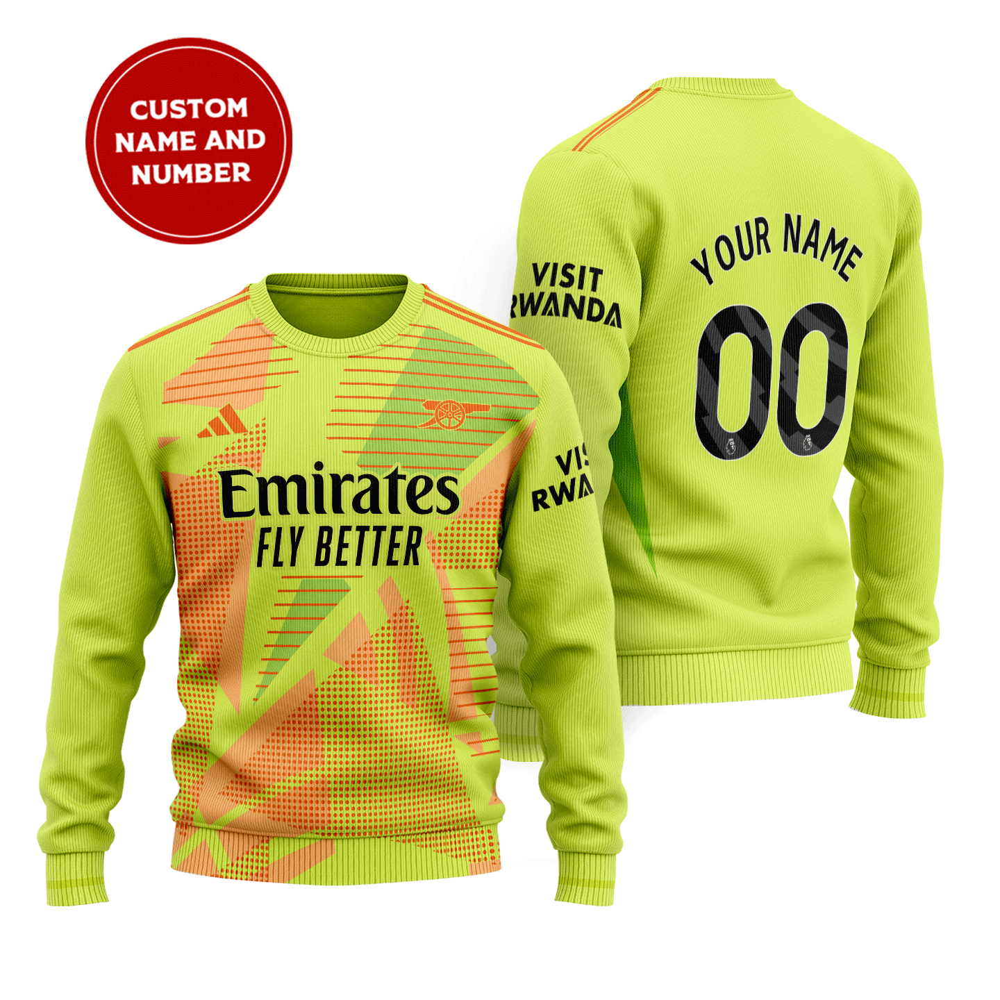 Arsenal-Home-Wool-Sweater-2425-Season-SCC1182 Arsenal Home Wool Sweater 24/25 Season SCC1182