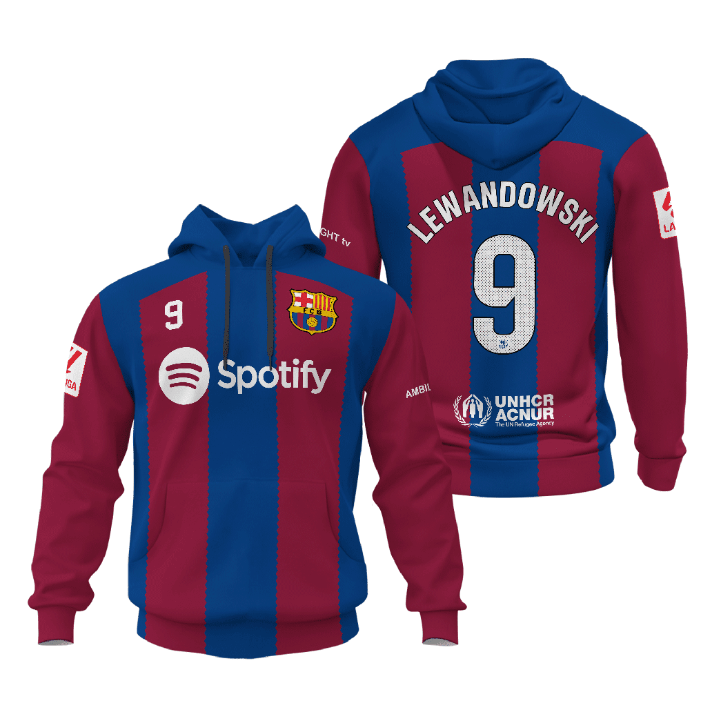 Barcelona-Home-Unisex-Performance-Hoodie-2324-Season-SCC1484 Barcelona Home Unisex Performance Hoodie 23/24 Season SCC1484