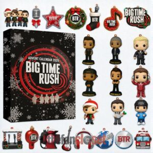 Big Time Rush Band Christmas 2025 Advent Calendar Acrylic Hanging Decor Box