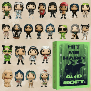 Billie Eilish 3D Advent Calendar Acrylic Hanging Decor Box Gift Countdown Christmas Gift Idea