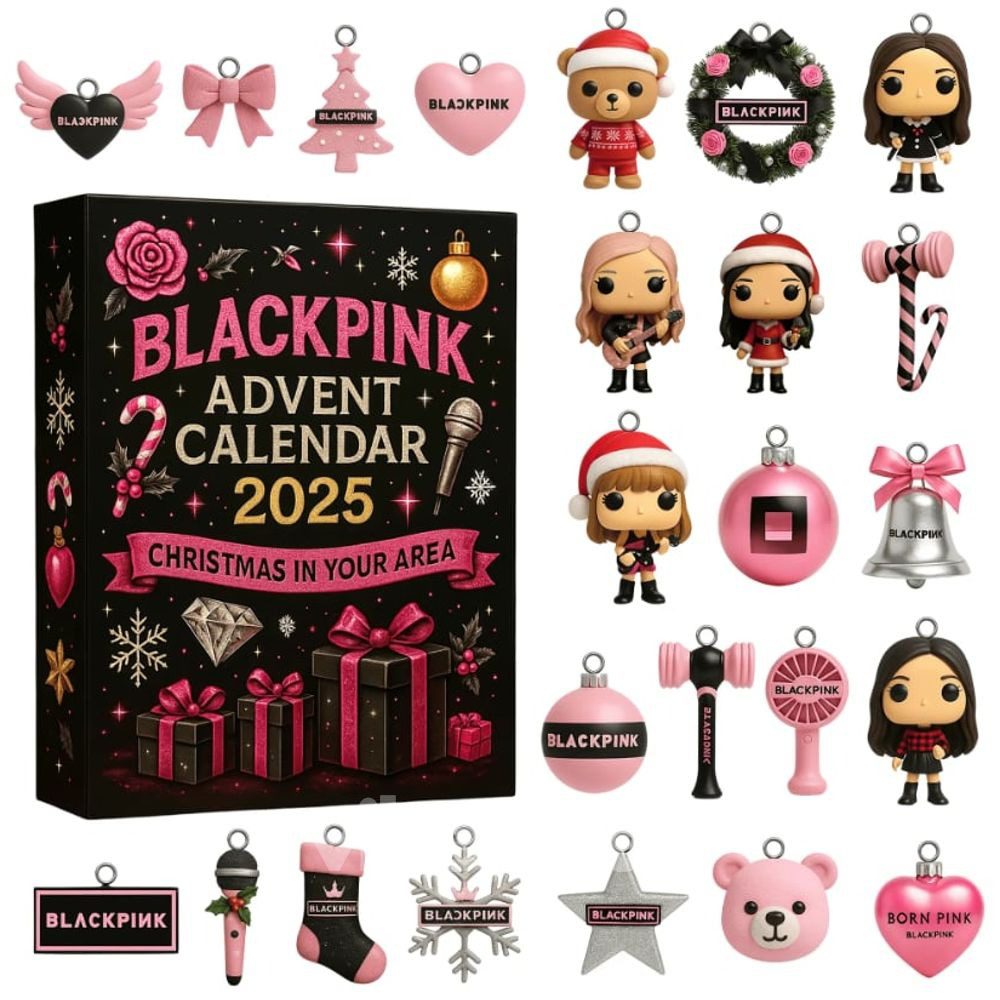 Blackpink-Christmas-in-Your-Area-2025-Advent-Calendar-Acrylic-Hanging-Decor-Box-Christmas-Gift Blackpink Christmas in Your Area 2025 Advent Calendar Acrylic Hanging Decor Box - Christmas Gift