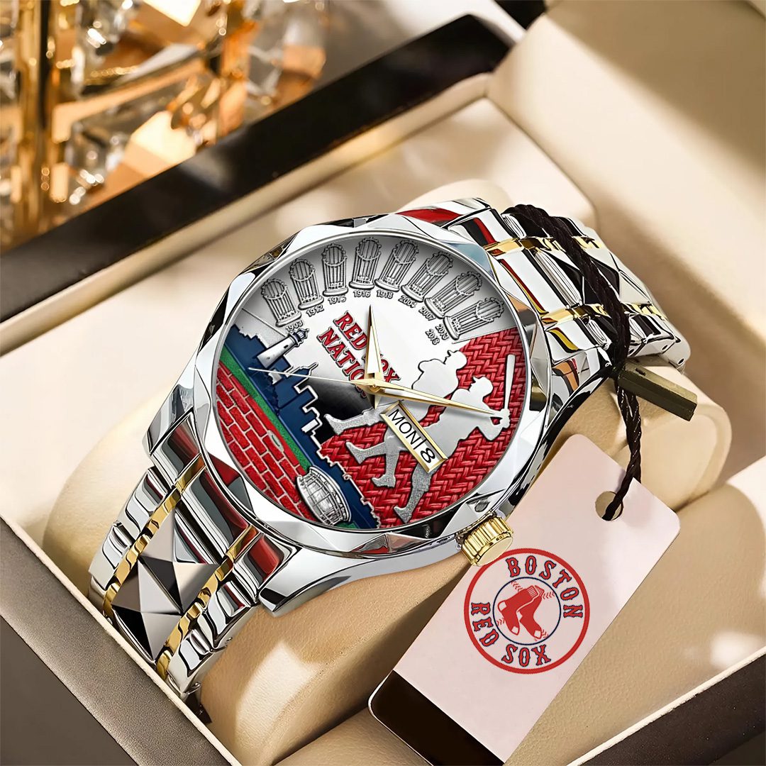 Boston-Red-Sox-125th-Anniversary-Alloy-Luxury-Quartz-Watch-GIFT1036 Boston Red Sox 125th Anniversary Alloy Luxury Quartz Watch GIFT1036