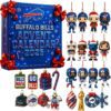 Buffalo Bills Advent Calendar Acrylic Hanging Decor Box NFL Christmas Countdown