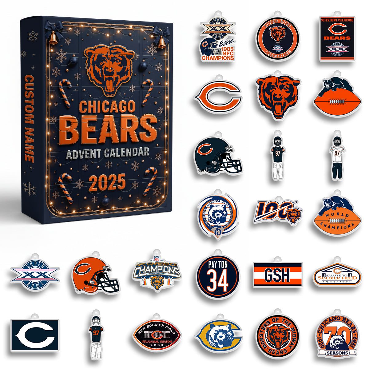 Chicago-Bears-Advent-Calendar-Acrylic-Hanging-Decor-Box-2025-Christmas-Gift-1