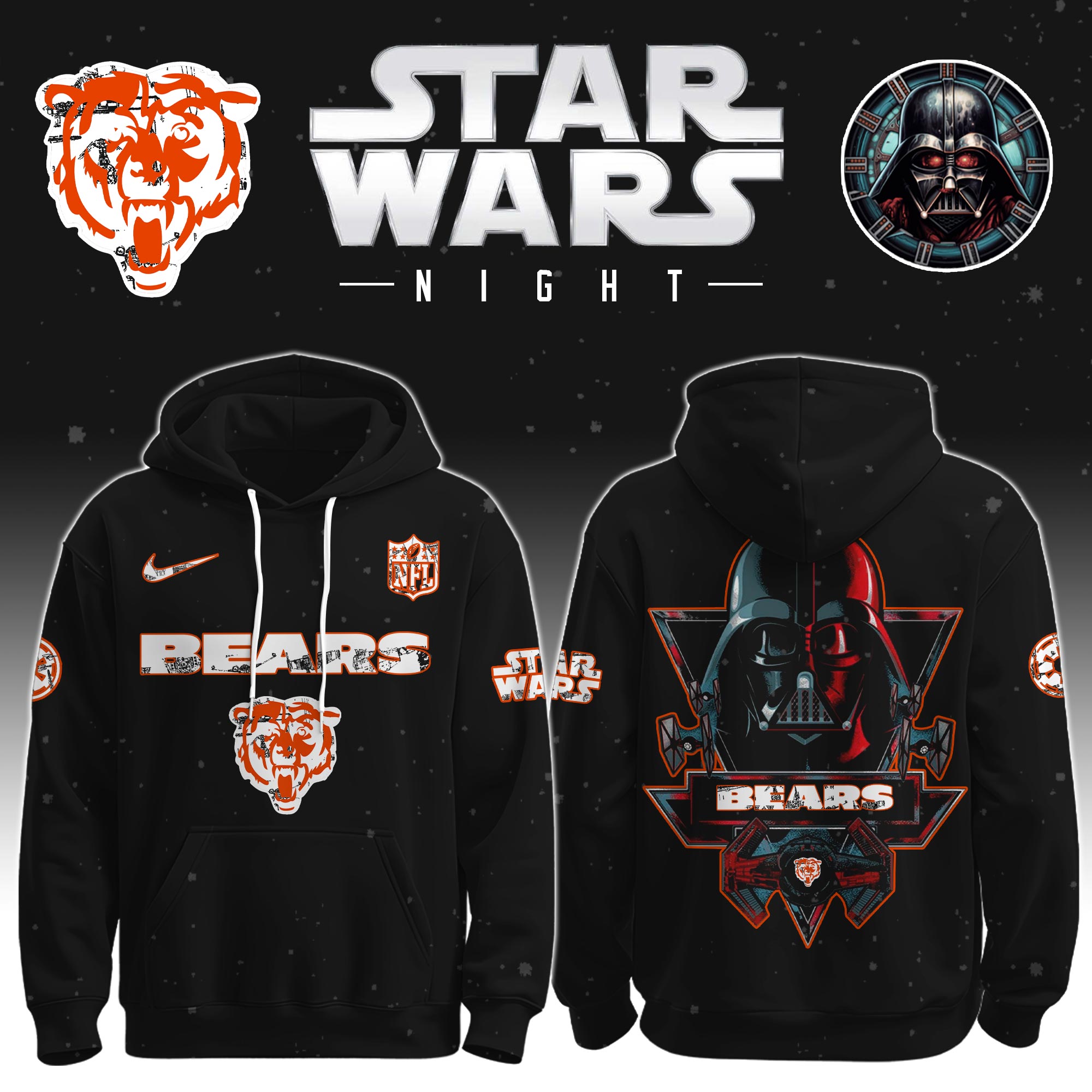 Chicago-Bears-Star-Wars-Darth-Vader-Limited-Editions-Performance-Unisex-Hoodie-Jogger-Set Chicago Bears Star Wars Darth Vader Limited Editions Performance Unisex Hoodie Jogger Set
