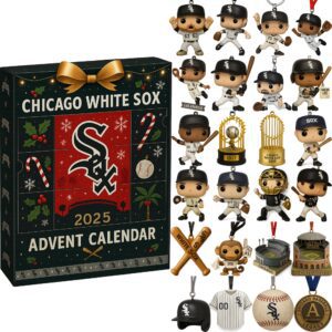 Chicago White Sox 125Th Anniversary Advent Calendar Acrylic Hanging Decor Box 2025